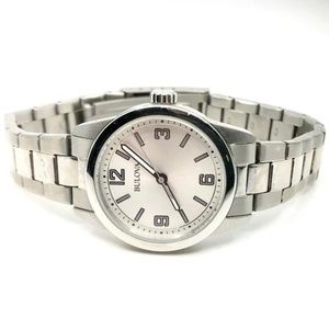 BULOVA~96L198~ LADIES' CLASSIC SILVER-TONE STAINLESS STEEL WATCH